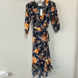 Audrey Parks Navy Floral Dress